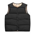 thumbnail image 6 of YUANxueke Kids Lightweight Crewneck Puffer Vest Sleeveless Padded Gilet Fall Winter Warm Quilted Vest,Black,3-4 Years, 6 of 7