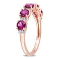 thumbnail image 3 of Everly Women's Rhodolite and Topaz Sterling Silver Ring, 3 of 7