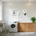thumbnail image 3 of ZHONGYUTONG 3Pcs Laundry Room Canvas Wall Art Rustic Farmhouse Laundry Sign Picture Prints Wash Dry Fold Art Poster Vintage Country Paintings Gray White Bathroom Decor (11.00" x 14.00" x 3PCS), 3 of 5