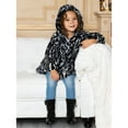 thumbnail image 3 of Widgeon Girls Jackets Faux Fur Coats Above Knee Female Outerwear, Black, Size: 3, 3 of 6