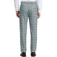 thumbnail image 3 of INSPIRE CHIC Men's Dress Checked Flat Front Business Plaid Formal Pants Gray 32, 3 of 6