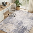 thumbnail image 2 of KoshiMe Area Rug 6'x9', Washable Non-Slip Modern Neutral Abstract Rugs for Living Room, Soft Stain Resistant Low Pile Carpet for Dining Room Office, Grey Yellow, 2 of 8