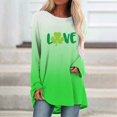 thumbnail image 2 of Womens St. Patricks Day Printed Oversize T Shirt  Neck Long Sleeve Pullover Summer Gift, 2 of 4