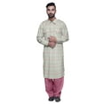 thumbnail image 1 of Atasi Printed Rayon Pathani Kurta With Solid Salwar For Mens Party Wear, 1 of 5