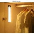 thumbnail image 4 of Bylenka Motion Lights Strip, Punch-Free Smart Sensor Magnetic Rechargeable LED Lights, Under Cabinet Motion Sensor Lighting, 3 Adjustable Color Temperature Settings (White, 50cm), 4 of 7
