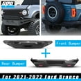 thumbnail image 4 of CPW Front + Rear Bumper For 2021 2022 Ford Bronco w/LED Lights Heavy Duty Steel Black, 4 of 13