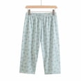 thumbnail image 4 of Womens Soft Cotton Capri Pajama with Elastic Waistband Comfy Casual Printed Loose Fit Sleepwear Bottoms XL-5XL, 4 of 4