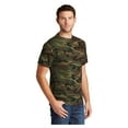 thumbnail image 4 of Port & Company Men's 5.4-oz 100% Cotton Camo Tee Shirt Military Camo Small, 4 of 6