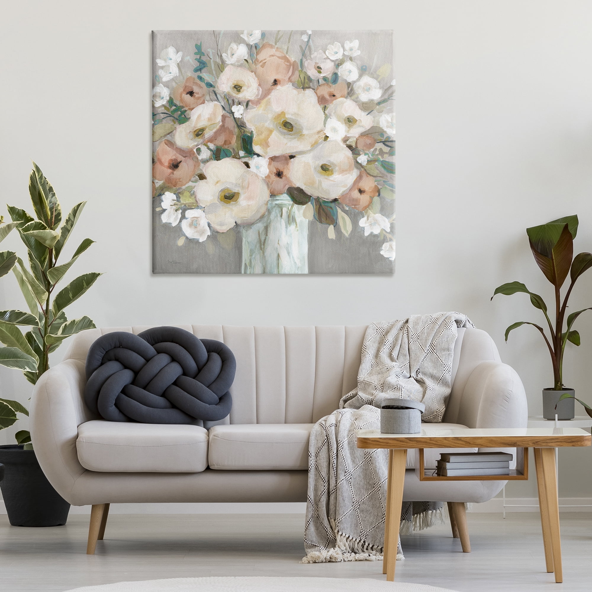 Stupell Industries Bouquet of Pastels Botanical & Floral Painting Gallery Wrapped Canvas Art Print Wall Art, 36 x 36