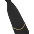 thumbnail image 2 of GFDYREE Men's Tie Chain Gold Silver Black Tie Clips Link Chain Cravat Collar Pins with Gift Box, 2 of 6