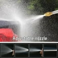 thumbnail image 6 of 8.98in High Pressure Garden Hose Nozzle Metal Copper Water Sprayer Adjustable Spray Tool for Car Wash Garden Watering Patio Window Pet Cleaning, 6 of 7