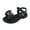 Black, variant on YOUSNH Children Shoes Thick Heel Sandals Open Toe Fashionable Cute Pearl Lace Princess Sandals Girls Sandals Kids Shoes White 3