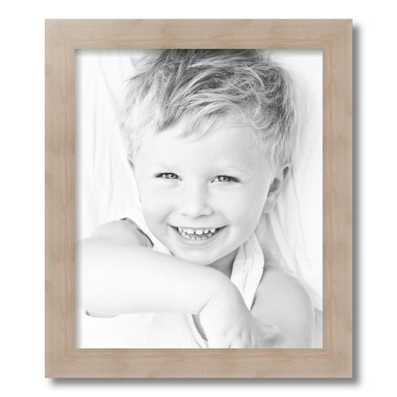 ArtToFrames 15x18 Inch Clear Stain Picture Frame, This White Wood Poster Frame is Great for Your Art or Photos, Comes with Regular Glass (4290)