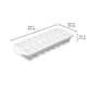 thumbnail image 2 of Bandeja para Cubitos de Hielo Sterilite Blanca apilable Paquete de 12 33x12x4 cm, 2 of 6