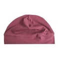 thumbnail image 4 of Xfvqtps Unisex Skull Caps Dome Stretchy Solid Color Simplicity Comfortable Lightweight Breathable Beanie Sleep Hats Red, 4 of 5