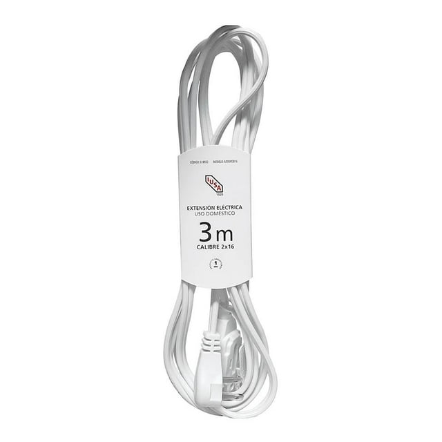 Extensión Eléctrica Iusa 3 M Blanco 619339