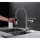 thumbnail image 2 of Grifo de cocina monomando con caño extraíble, grifo de cocina de montaje en cubierta con caño giratorio, 2 of 4