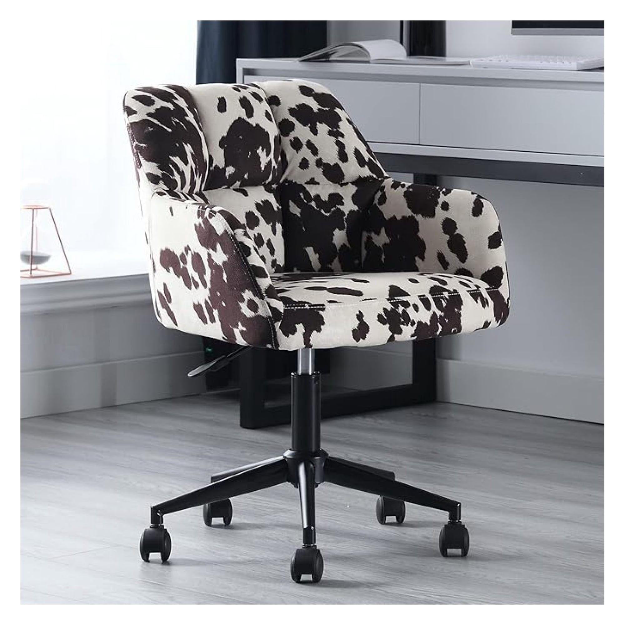 cow print desk chair office product