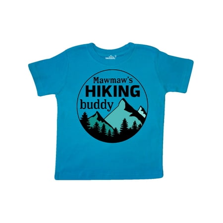 

Inktastic Mawmaw s Hiking Buddy with Mountains and Trees Gift Toddler Boy or Toddler Girl T-Shirt
