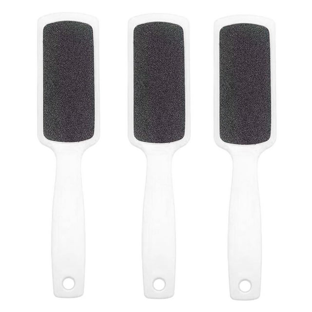 Iumwxz Plastic Handle Double-sided Sandpaper Foot Board Rasping Dead Skin Calluses Foot Rubbing Foot Tool 3pc