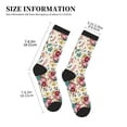 thumbnail image 3 of Pofeuu Bird Butterfly Rose Print Crew Socks, Adult Running Hiking Socks for Youth and Adult, 3 of 7