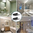 thumbnail image 5 of Metal Wall Shelves, 2 Pieces 20cm Black Floating Shelf, Wall Mounted Shower Shelf, Wall Mounted Rectangular Shelf With Holes And Screws For Living Roo, 5 of 5