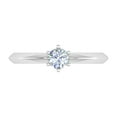 thumbnail image 3 of 1/2 Carat 6-Prong Set Diamond Solitaire Engagement Ring in 10K White Gold (Ring Size 10.25), 3 of 5