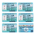 thumbnail image 1 of Permis de Conduire Lapin de Pâques - Déco Fantaisie, Pièce d'Identité Perdue Bricolage, Options 1/3/5 Pcs pour Chasses/jeux de Pâques, 1 of 5