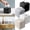 Black, variant on ColourTree Light Beige Tissue Box Cover, Refined Modern PU Leather Square Tissue Box Holder