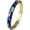 Deep Blue, variant on Vintage Floral Enamel Bangle Bracelet Chunky Cloisonne Handcrafted Enameled Bracelets Gold Tone Hinged Cuff for Women