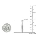 thumbnail image 2 of Dazzlingrock Collection 0.10 Carat (ctw) Round White Diamond Hinged Post 1Pc Hoop Earring for Women in 925 Sterling Silver, 2 of 4