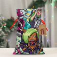 thumbnail image 4 of Pofeuu Monster High Print Christmas Gift Bag, Burlap Drawstring Pouch with Kraft Paper Card for Holiday, Party, and Birthday Wrapping-Medium, 4 of 7