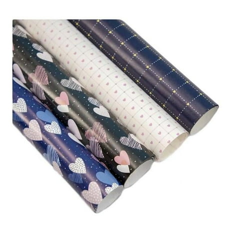 Panda Superstore 27.5 x 19.7 in. Random Pattern Birthday Holiday Valentines Day Gift Wrapping Paper, Multi Color - 10 per Roll