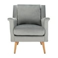 thumbnail image 2 of SAFAVIEH Astrid Mid-Century Modern Arm Chair, Stone Velvet, 2 of 7