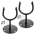 thumbnail image 1 of Phenofice 2Pcs Bat Rack in Black Iron with Space Saving Design for Baseball Equipment and Tools 11.8x7.9x3.9in, 1 of 8