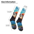 thumbnail image 2 of Bingfone Chaussettes de Compression Imprimé Tortue de Mer Colorée pour Femmes et Hommes Longues Chaussettes pour Course Athlétique Cyclisme Infirmière, 2 of 6