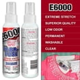 thumbnail image 2 of E6000 Glue Fabri-Fuse Fabric Glue Adhesive - 4 fl oz Shelf Bottle - with Pixiss Accessories Needle Tip Tweezers, and 2 Jewel Picker Pencils, 2 of 9