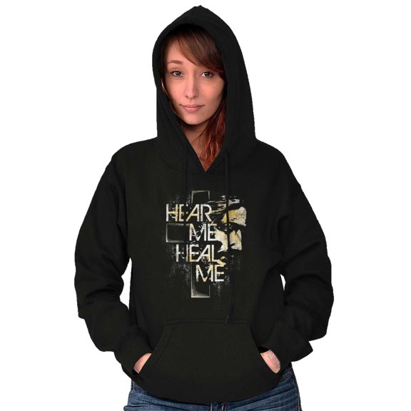 Hear Me Heal Me Prayer Christian Hoodie Sweatshirt Women Men Brisco Brands S