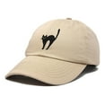 thumbnail image 4 of DALIX Black Cat Hat Womens Halloween Baseball Cap in Khaki, 4 of 6