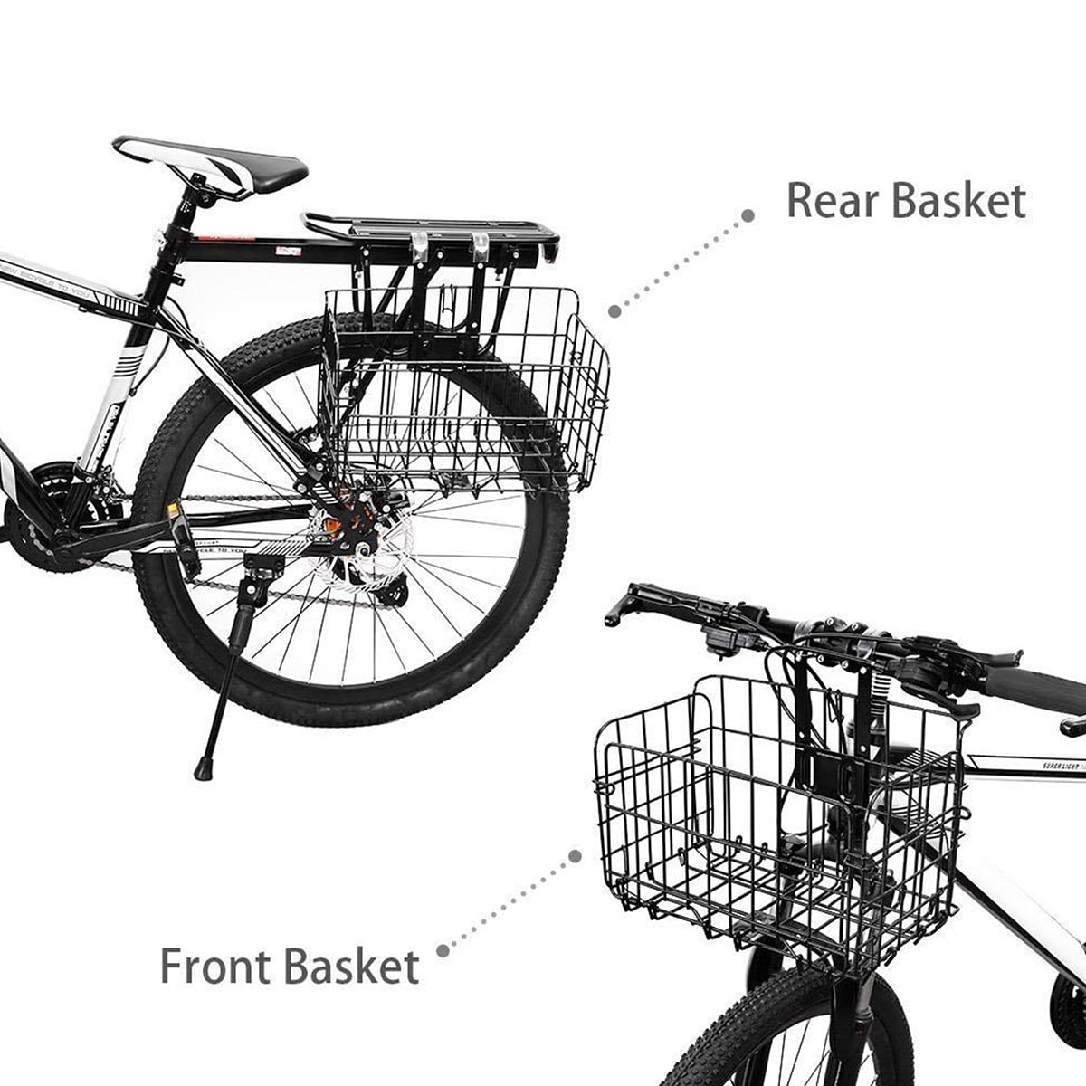 1pc Hanging Bike Basket Front Handlebar Bike Basket for Man Woman Girls