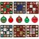 thumbnail image 2 of Juego de 44/42 bolas navideñas de 6 cm para colgar en el árbol de Navidad, adornos de caja de regalo pintados y galvanizados para el hogar, regalo de Año Nuevo 2024, 2 of 5