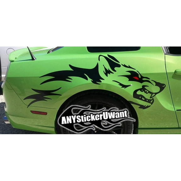 ANYStickerYouWant - Coyote Double Sided Graphic Decal Sticker Fits & Compatible with Ford Mustang