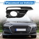 thumbnail image 3 of 1pc Cubierta de Rejilla de Luz Antiniebla Frontal Derecho para Volkswagen Beetle 2016-2019 No.5C5854662J ABS Negro Tono Plateado, 3 of 7
