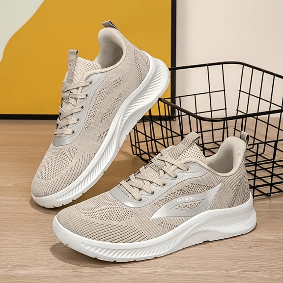 Breathable Mesh Sneakers, Women's Lightweight Running Shoes, Soft-Soled Casual Walking Shoes, Breathable and Non-Stuffy with Soft Cushioning for Daily Commuting, Women's Wide-Toe Casual Sneakers