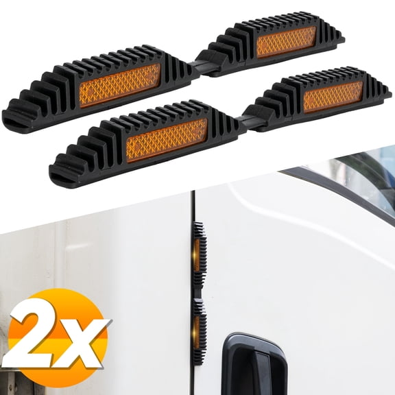 AUTOXBERT 2x Car Door Guards Set Reflectors Protectors Prevent Scratches Protect Edges Van