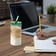 thumbnail image 4 of Vaso de cristal con pajita de calor 400ML Vaso de bebida fría Vaso de zumo con tapa Vaso de leche Textura de cristal Adecuado para uso de bebidas Taza de café, 4 of 7
