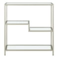 thumbnail image 4 of Henn&Hart 36" Tall Satin Nickel Bookcase, 4 of 9