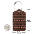 thumbnail image 4 of Sikiie Vintage Pumpkin Pattern Luggage Tag for Suitcase Leather Baggage Tag with Stainless Steel Loop Privacy Cover for Women Men Girls-1, 4 of 5