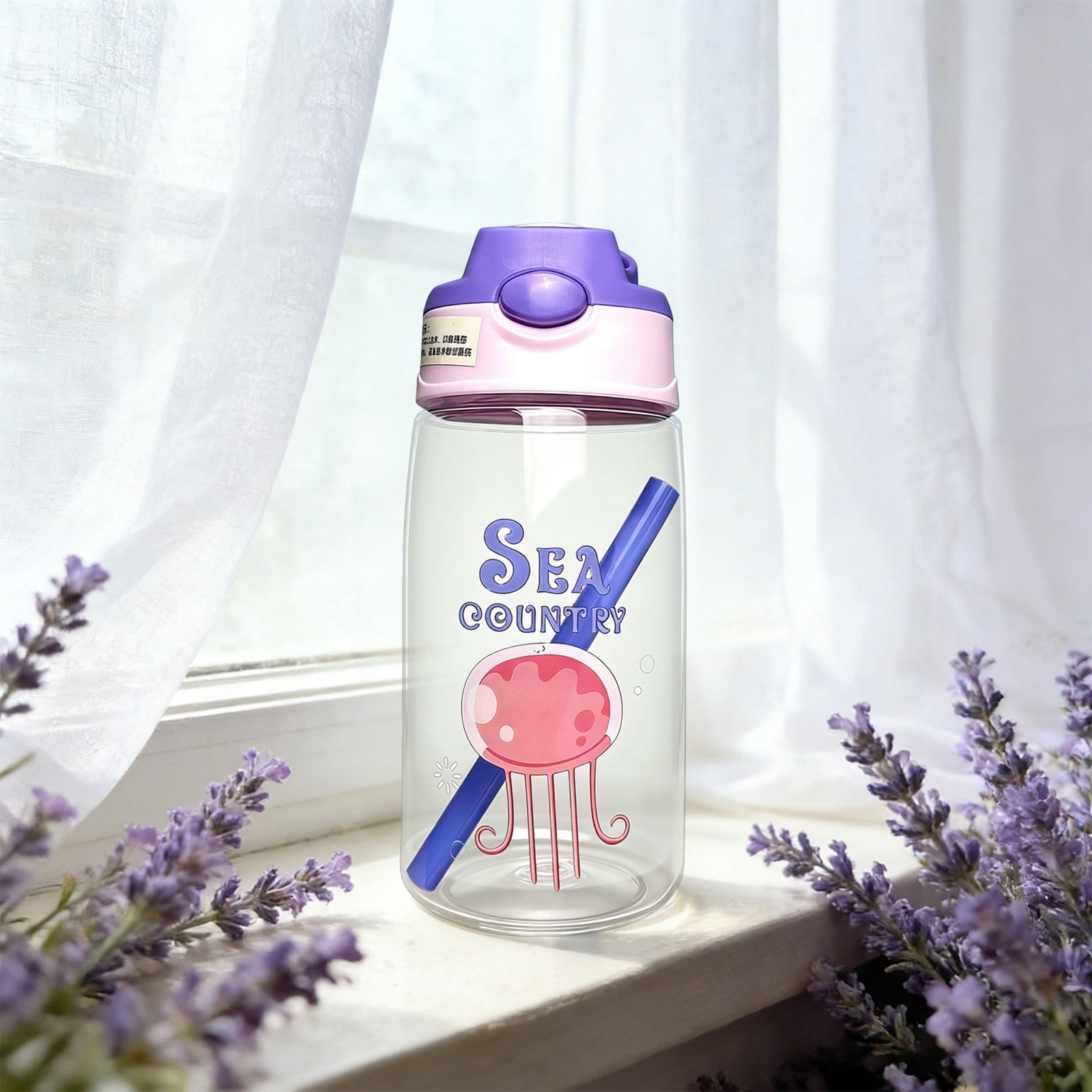 Yannianjz Leakproof Sippy Cup with Soft Silicone Straw, Portable Water Bottle for Little One Daily Use, Spill ProofKidsCup for Travel, Kindergarten, Outdoor, Car Rides, Daycare, Picnics