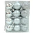 thumbnail image 2 of ionze Home Decor 24Pcs Christmas Tree Bauble Hanging Xmas Party Ornament Christmas Ornaments Christmas Decoration(Size:1.2 Home Accessories （Clear）, 2 of 3